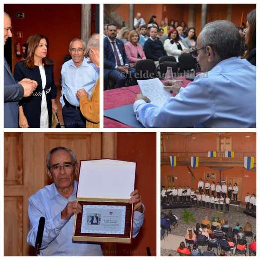 Juan Francisco Franco, en un momento de la lectura del pregón (Foto TA)